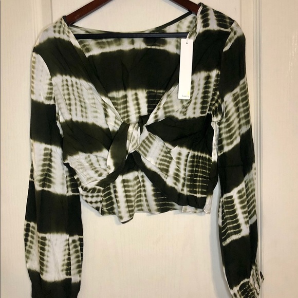 Line & Dot Tops - Line & Dot-Revolve - Shibori Reversible Twist Top